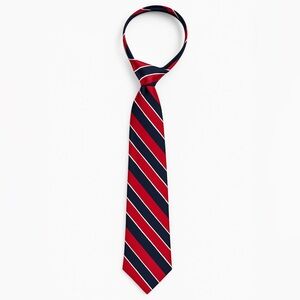 Lord & Taylor Kids Red and Navy Striped Tie